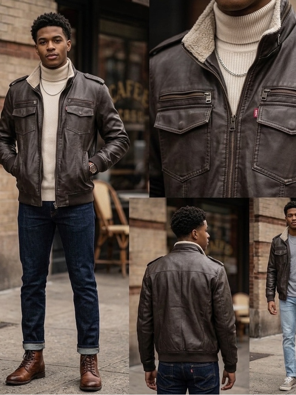 Men's Levi’s Brown Leather Jacket